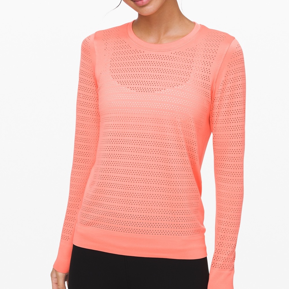 Lululemon Breeze By Long sleeve Light Coral 4